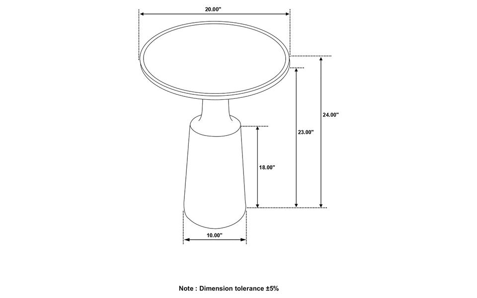 Izzy Natural Accent Table -