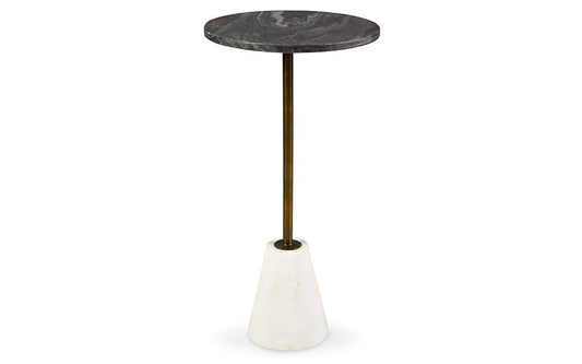Cary B/W Marble Accent Table -
