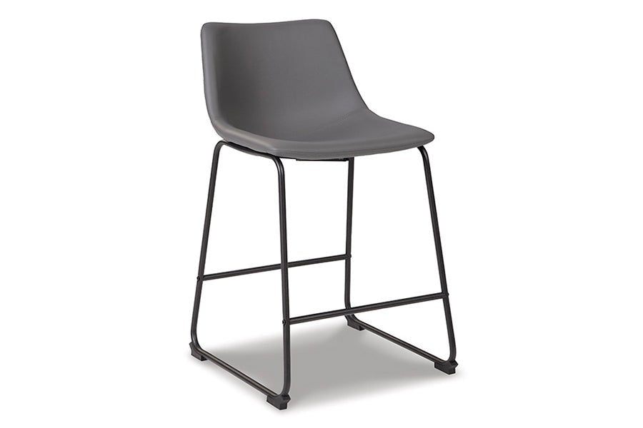 Cece Gray Upholstered Counter Stools (Set of 2) -
