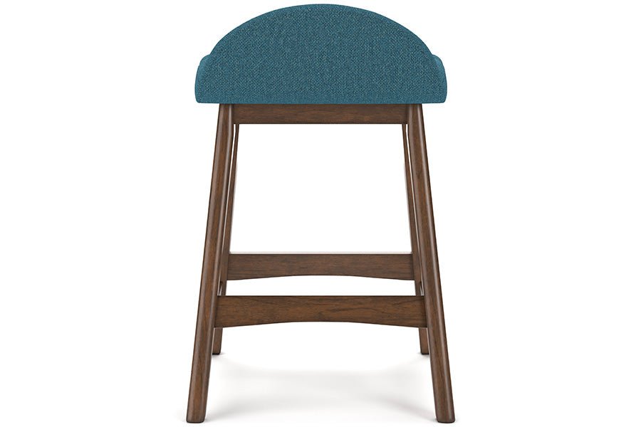 Lynn Blue Upholstered Counter Stools (Set of 2) -