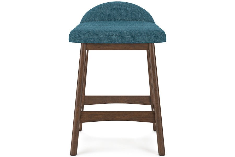 Lynn Blue Upholstered Counter Stools (Set of 2) -