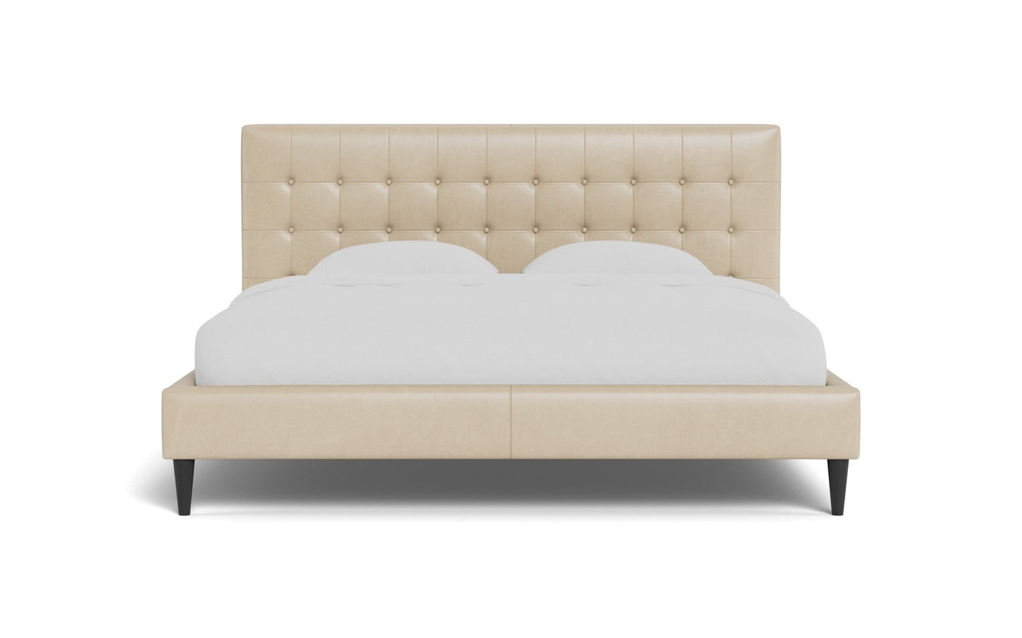 Wallace Queen Tufted Leather Bed