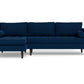 Ladybird Left Chaise Sectional - Bella Ink