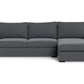 Mesa Right Chaise Sectional - Bennett Charcoal