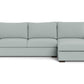 Mesa Right Chaise Sectional - Peyton Light Blue