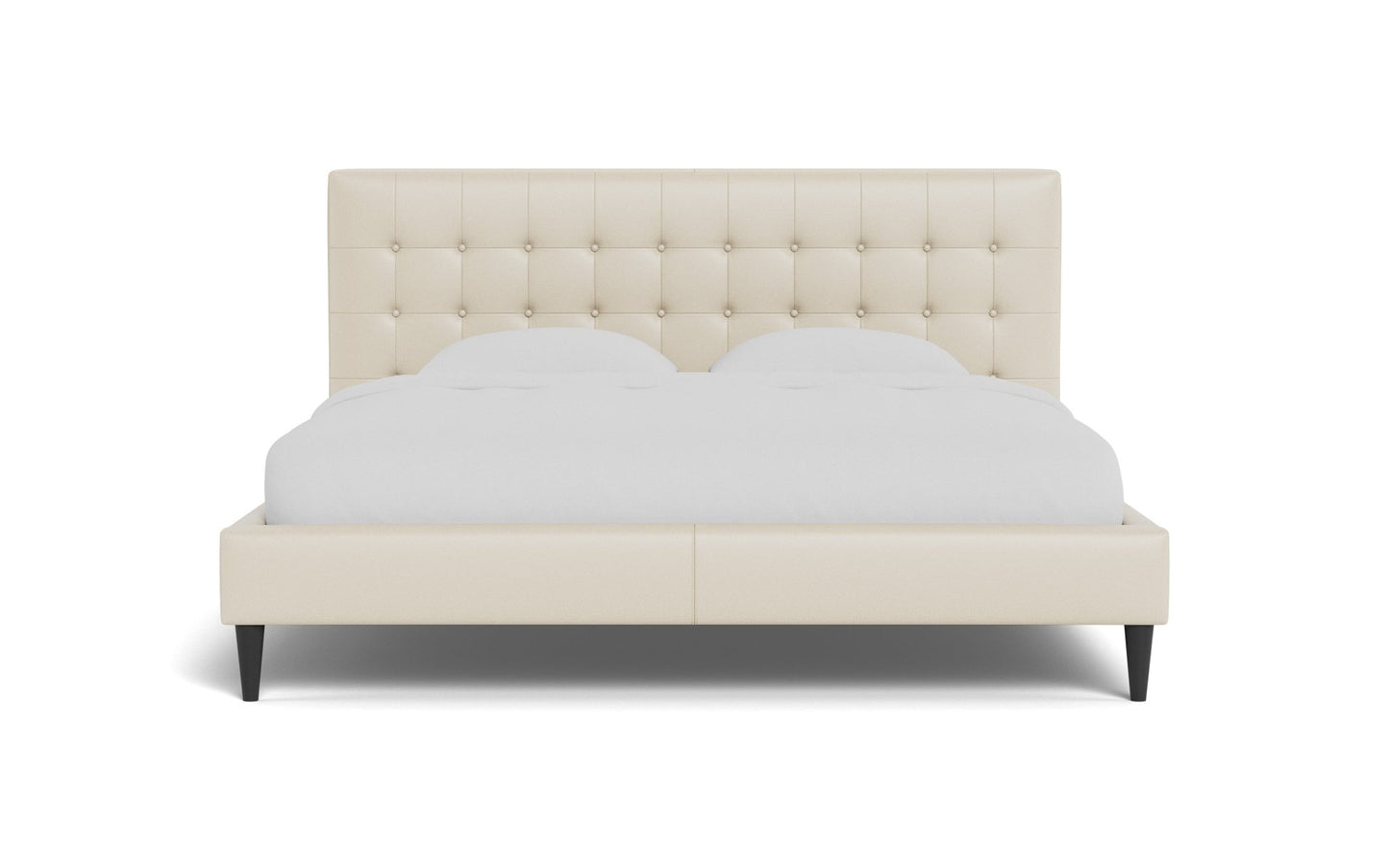 Wallace Queen Tufted Leather Bed