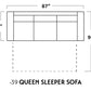 Track Queen Sleeper Sofa