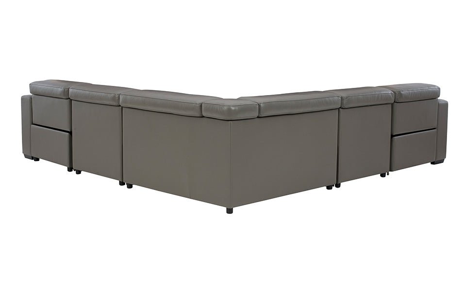 Tex Reclining 5 Seat Sectional Gray