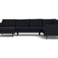Wallace Corner Sectional w. Left Chaise - Bella Black