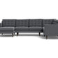 Wallace Corner Sectional w. Left Chaise - Bennett Charcoal