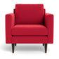 Wallace Untufted Arm Chair - Bennett Red