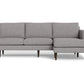 Wallace Untufted Reversible Chaise Sofa - Merit Graystone