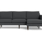 Wallace Untufted Reversible Chaise Sofa - Peyton Pepper