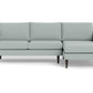 Wallace Untufted Right Chaise Sectional - Peyton Light Blue