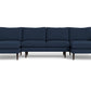 Wallace Untufted U Sectional - Peyton Navy