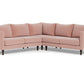 Wallace Untufted Corner Sectional - Royale Blush