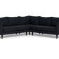 Wallace Untufted Corner Sectional - Bella Black