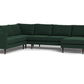 Wallace Untufted Corner Sectional w. Right Chaise - Bella Hunter