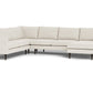 Wallace Untufted Corner Sectional w. Right Chaise - Grande Glacier