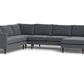 Wallace Untufted Corner Sectional w. Right Chaise - Bennett Charcoal