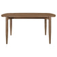 Dora 63" Oval Walnut Dining Table Set