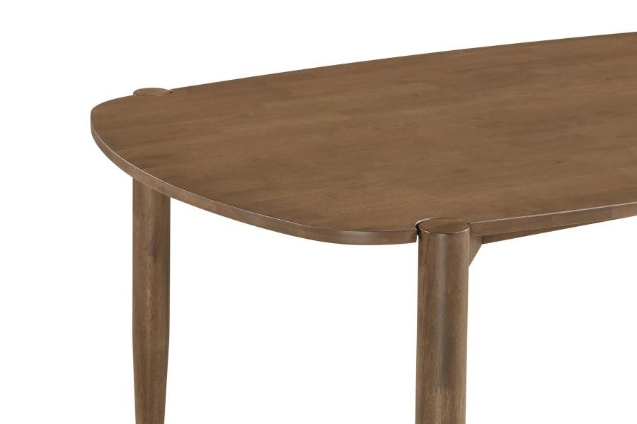 Dora 63" Oval Walnut Dining Table Set