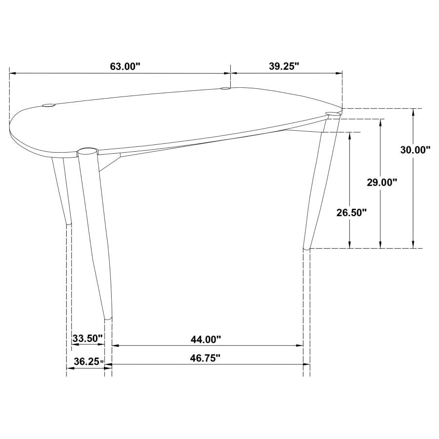 Dora 63" Oval Walnut Dining Table Set