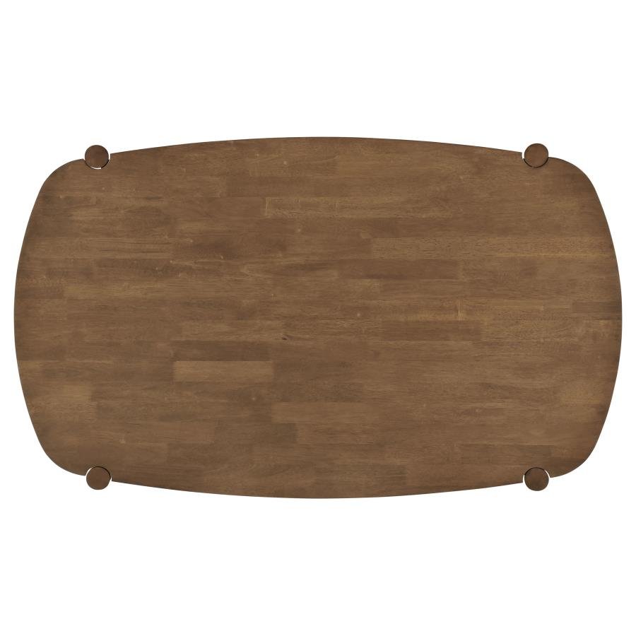 Dora 63" Oval Walnut Dining Table -