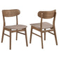 Dora Walnut Dining Chairs (Set of 2)