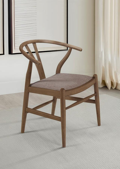 Dana Walnut Wishbone Dining Chairs (Set of 2)