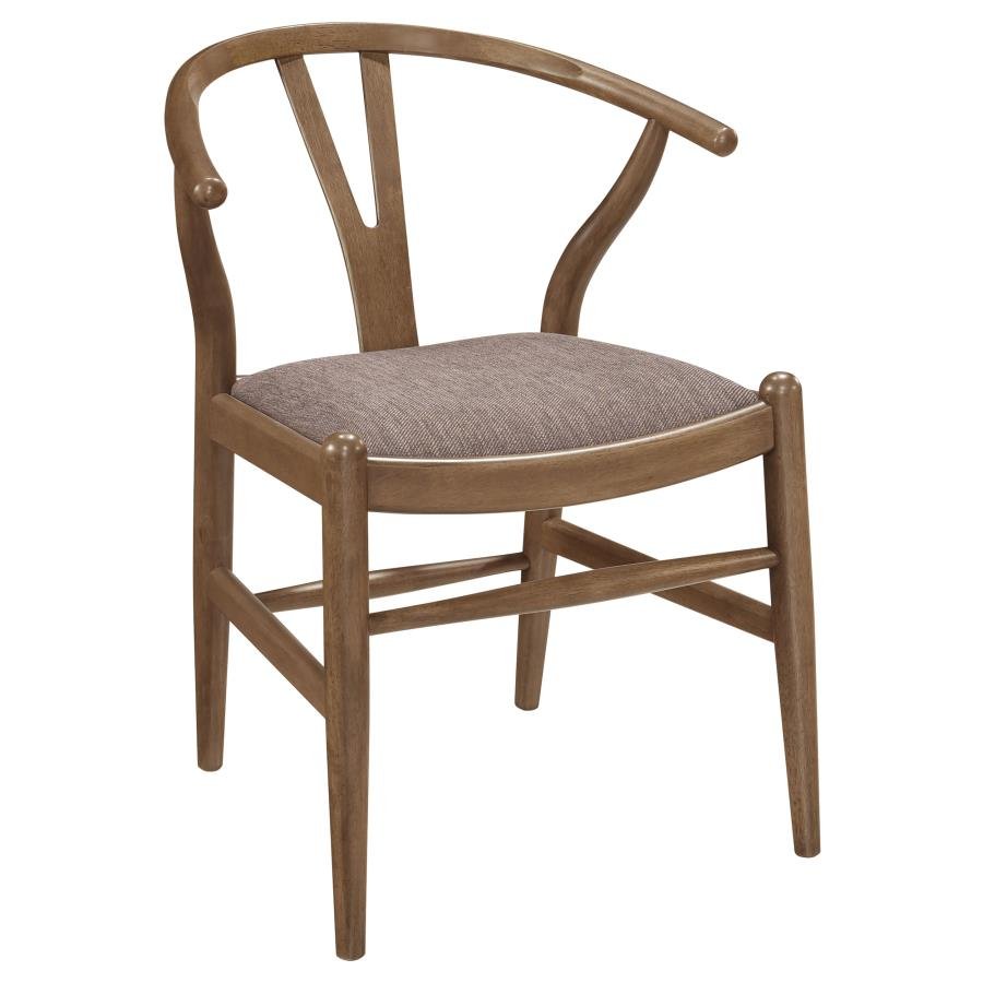 Dana Walnut Wishbone Dining Chairs (Set of 2) -