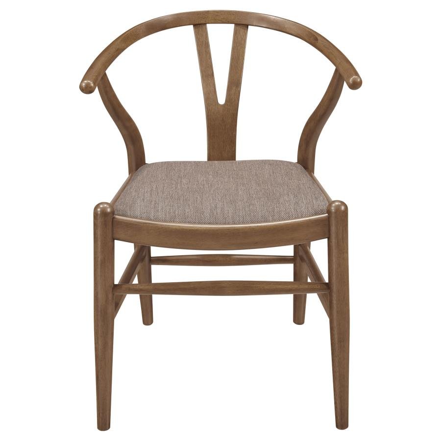 Dana Walnut Wishbone Dining Chairs (Set of 2) -