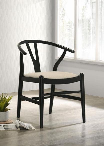 Dana Black Wishbone Dining Chairs (Set of 2) -