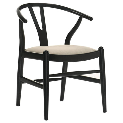 Dana Black Wishbone Dining Chairs (Set of 2)