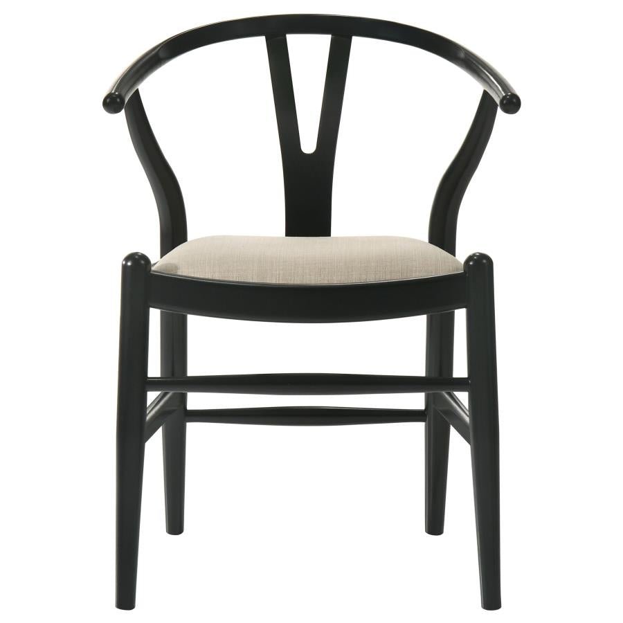 Dana Black Wishbone Dining Chairs (Set of 2)