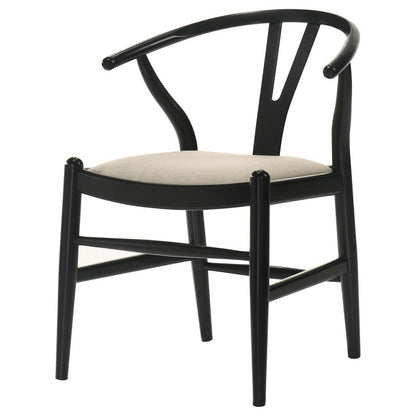 Dana Black Wishbone Dining Chairs (Set of 2)