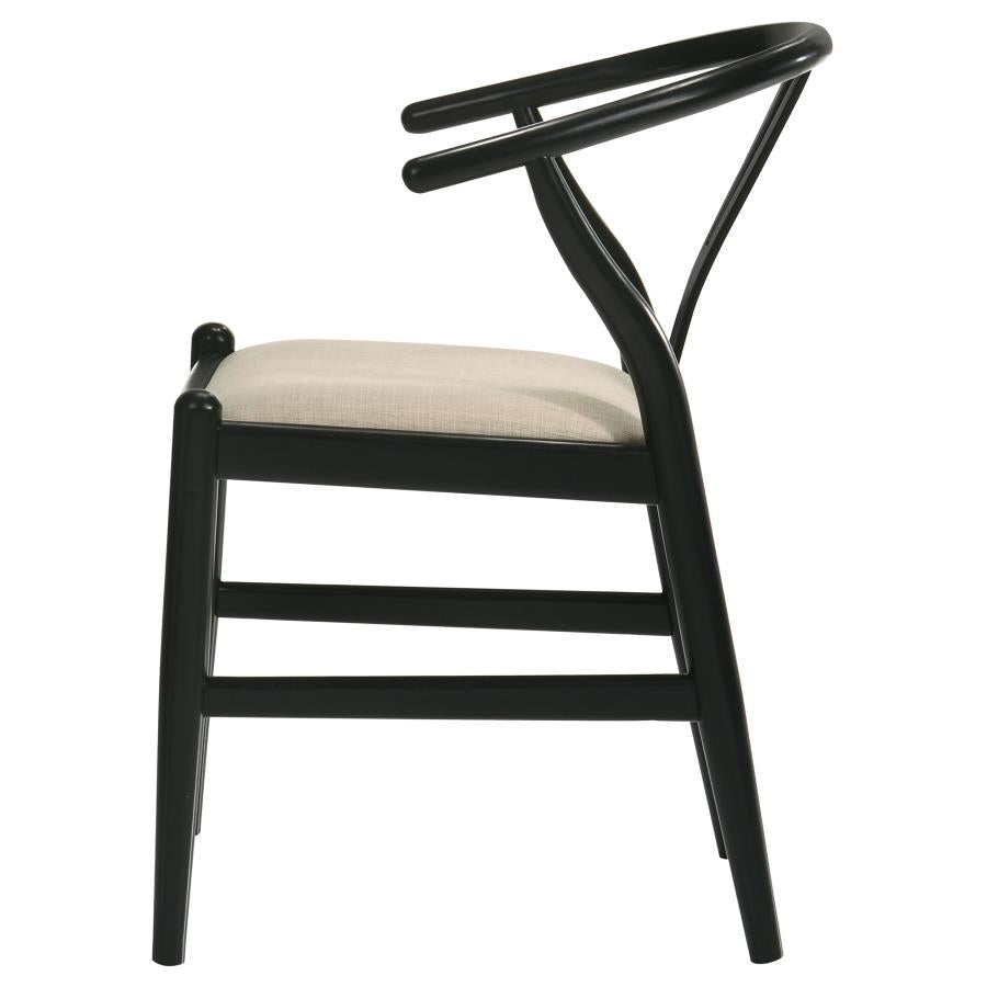 Dana Black Wishbone Dining Chairs (Set of 2)