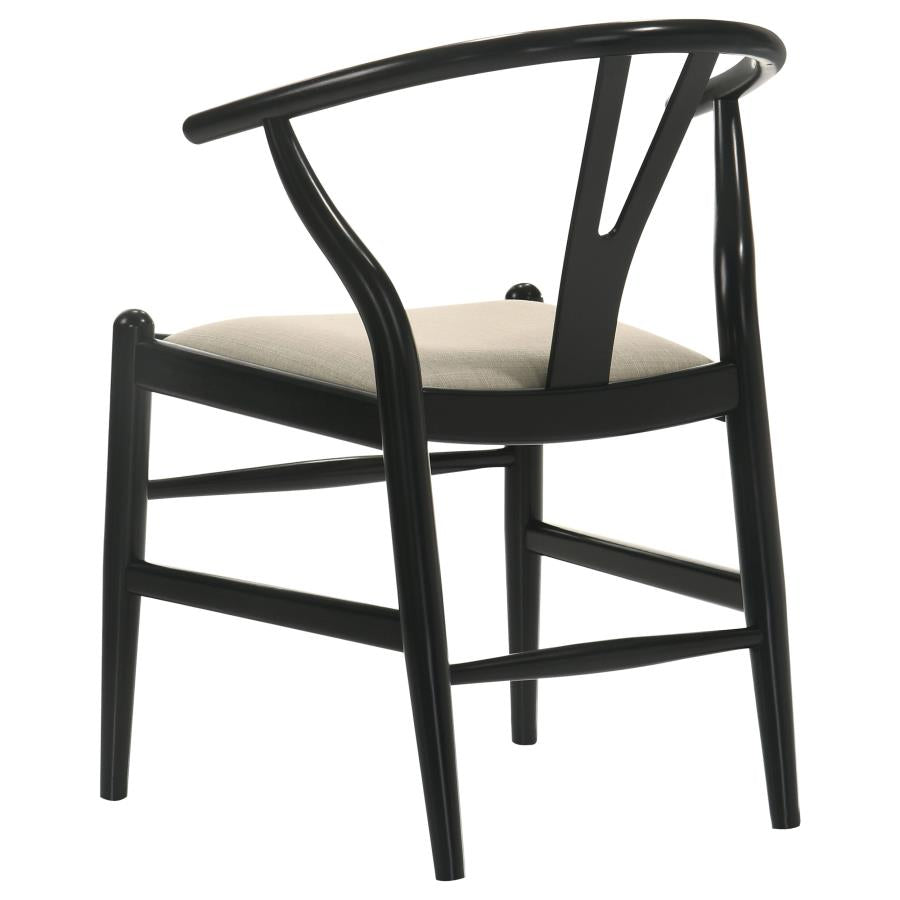 Dana Black Wishbone Dining Chairs (Set of 2)