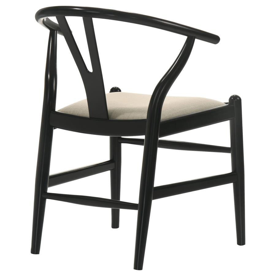 Dana Black Wishbone Dining Chairs (Set of 2)