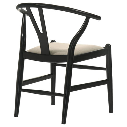 Dana Black Wishbone Dining Chairs (Set of 2) -