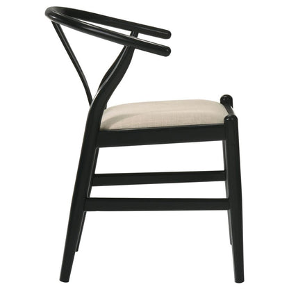 Dana Black Wishbone Dining Chairs (Set of 2)