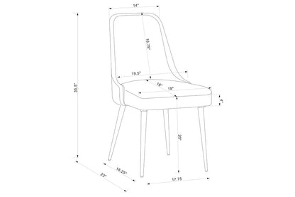 Annie Grey Dining Chairs (Set of 2)