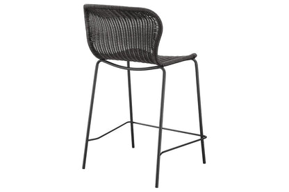 McKenna Faux Rattan Counter Stools (Set of 2)