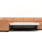 Track Leather Corner Sectionals W. Full Sleeper & Right Chaise