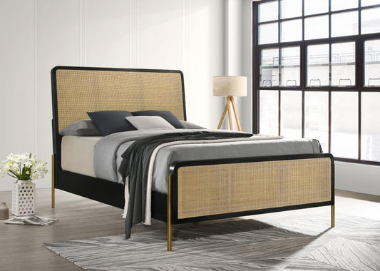 Arianna Black and Sand Queen Bed