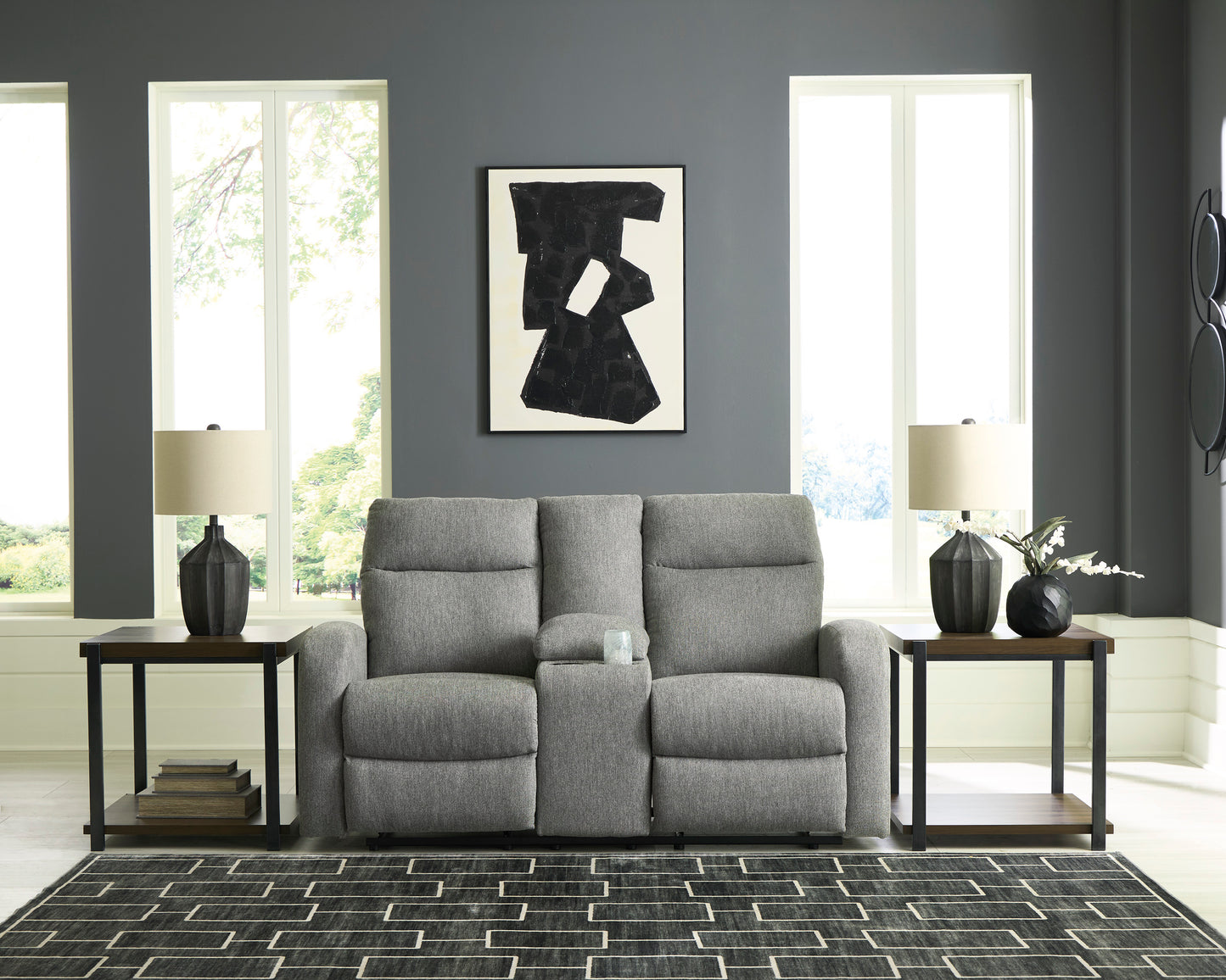 Montreal Reclining Loveseat W/Console -