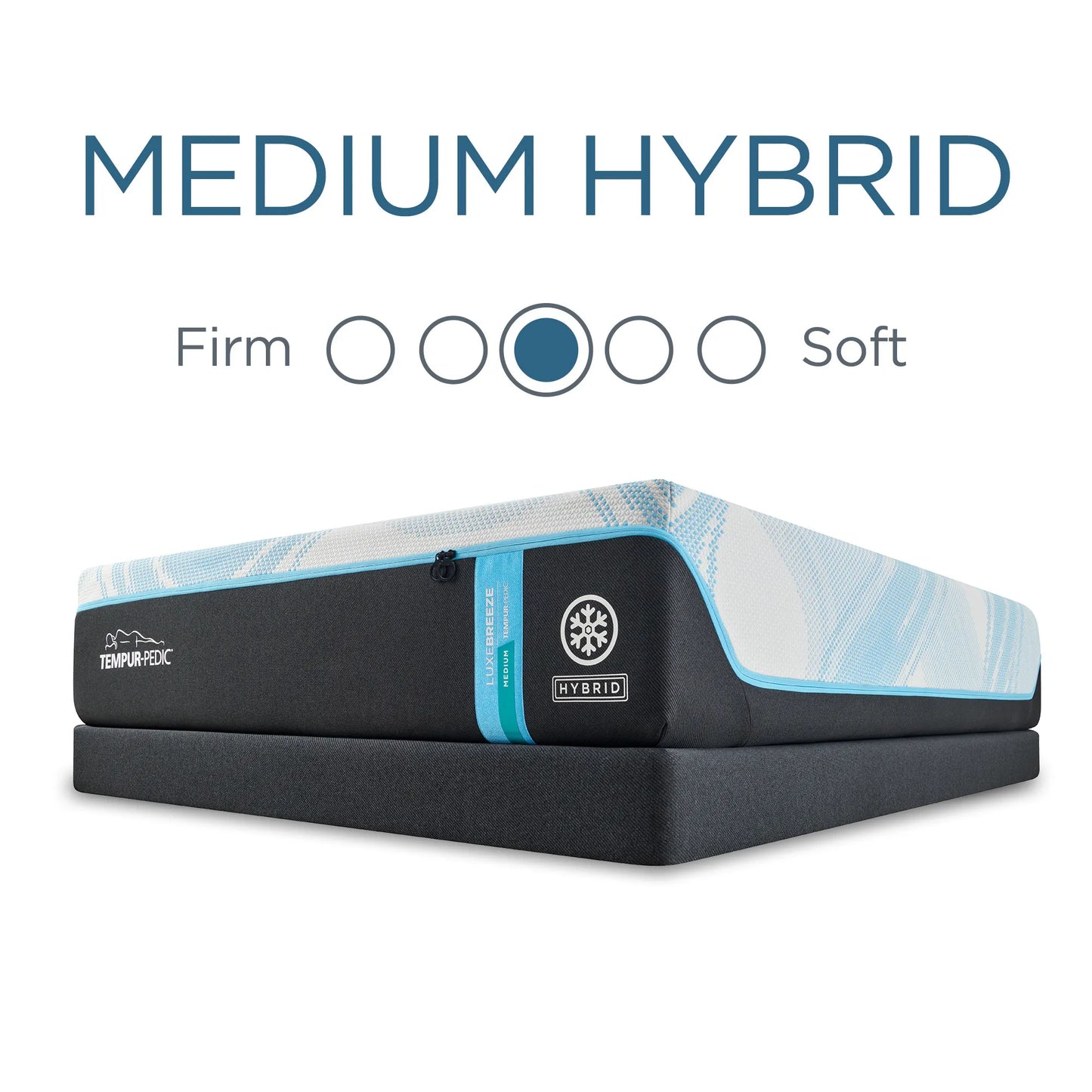 Tempur-LuxeBreeze® Medium Hybrid Mattress -