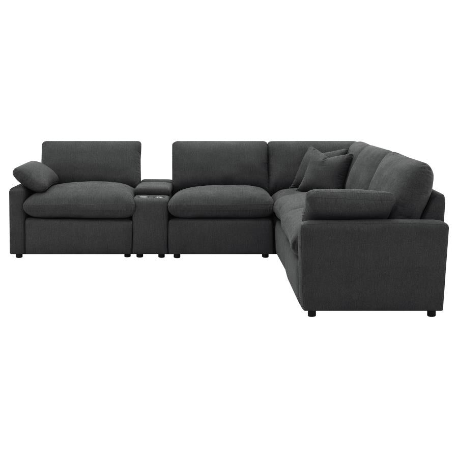 Colleen 6 PC Reclining Sectional -