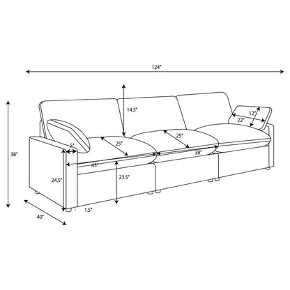 Colleen 3 PC Reclining Sofa -