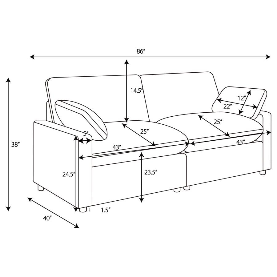 Colleen 2 PC Reclining Sofa -